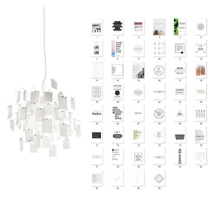 Lustra Chandelier en Papier Personnalisable Créatif - Neutralighting