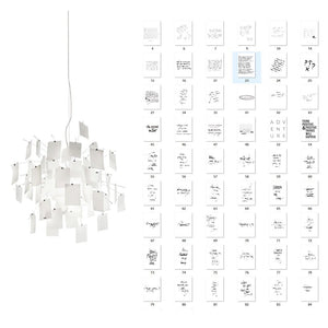 Lustra Chandelier en Papier Personnalisable Créatif - Neutralighting
