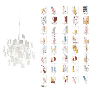 Lustra Chandelier en Papier Personnalisable Créatif - Neutralighting