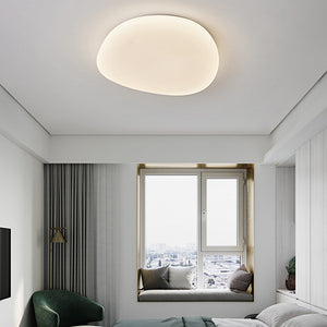 Sayu Plafonnier Galet Moderne Blanc. Salon - Neutralighting