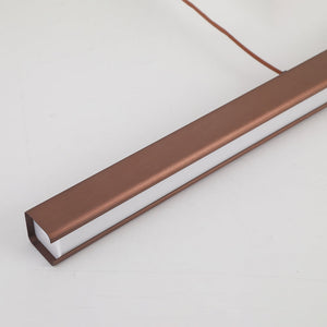 Thala Suspension Linéaire Moderne Noir/Marron Salon - Neutralighting