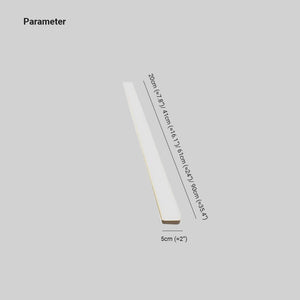 Banya Applique Murale Miroir Linéaire Simple. Acrylique. Blanc. Salle de Bain - Neutralighting