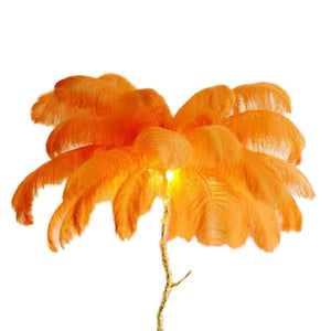 Lampadaire Fleur Luxe Plume/Métal Coloré Salon - Neutralighting