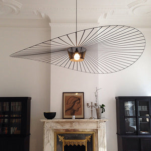 Zenro Suspension Vague Moderne. Tissu. Noir/Marron/Doré/Blanc. Salon - Neutralighting