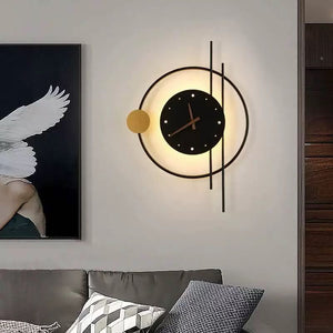 Selyn Applique Murale Led Moderne. Chambre. Noire/Or - Neutralighting