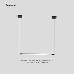 Zynar Suspension Linéaire Minimaliste Noir Chambre - Neutralighting