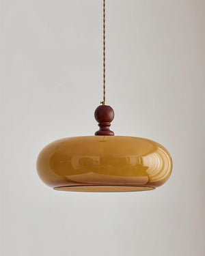 Eldom Suspension avec Abat-Jour en Verre Ambre - Neutralighting