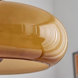 Eldom Suspension avec Abat-Jour en Verre Ambre - Neutralighting