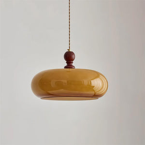 Eldom Suspension avec Abat-Jour en Verre Ambre - Neutralighting