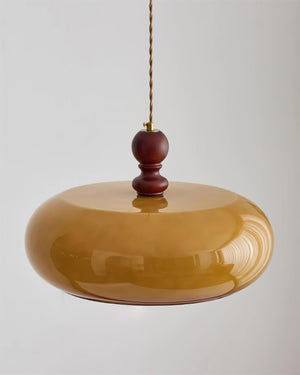 Eldom Suspension avec Abat-Jour en Verre Ambre - Neutralighting