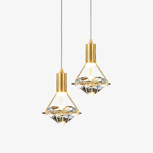 Elysianire Suspension Laiton Cristal Élégante - Neutralighting
