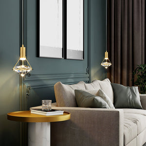 Elysianire Suspension Laiton Cristal Élégante - Neutralighting