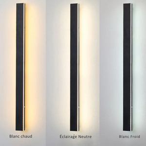 Elune Applique Murale Extérieur LED Étanche Minimaliste Métal Cour - Neutralighting