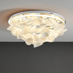 Lustra Lampe de plafond florale française en pétales pour maisons modernes - Neutralighting