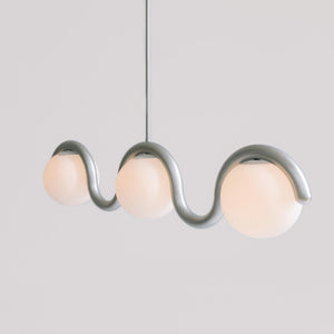 Uveta Lustre Linéaire Rouge & Argenté - Neutralighting