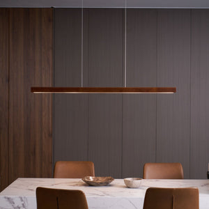 Elowen Suspension linéaire minimaliste en bois - Neutralighting