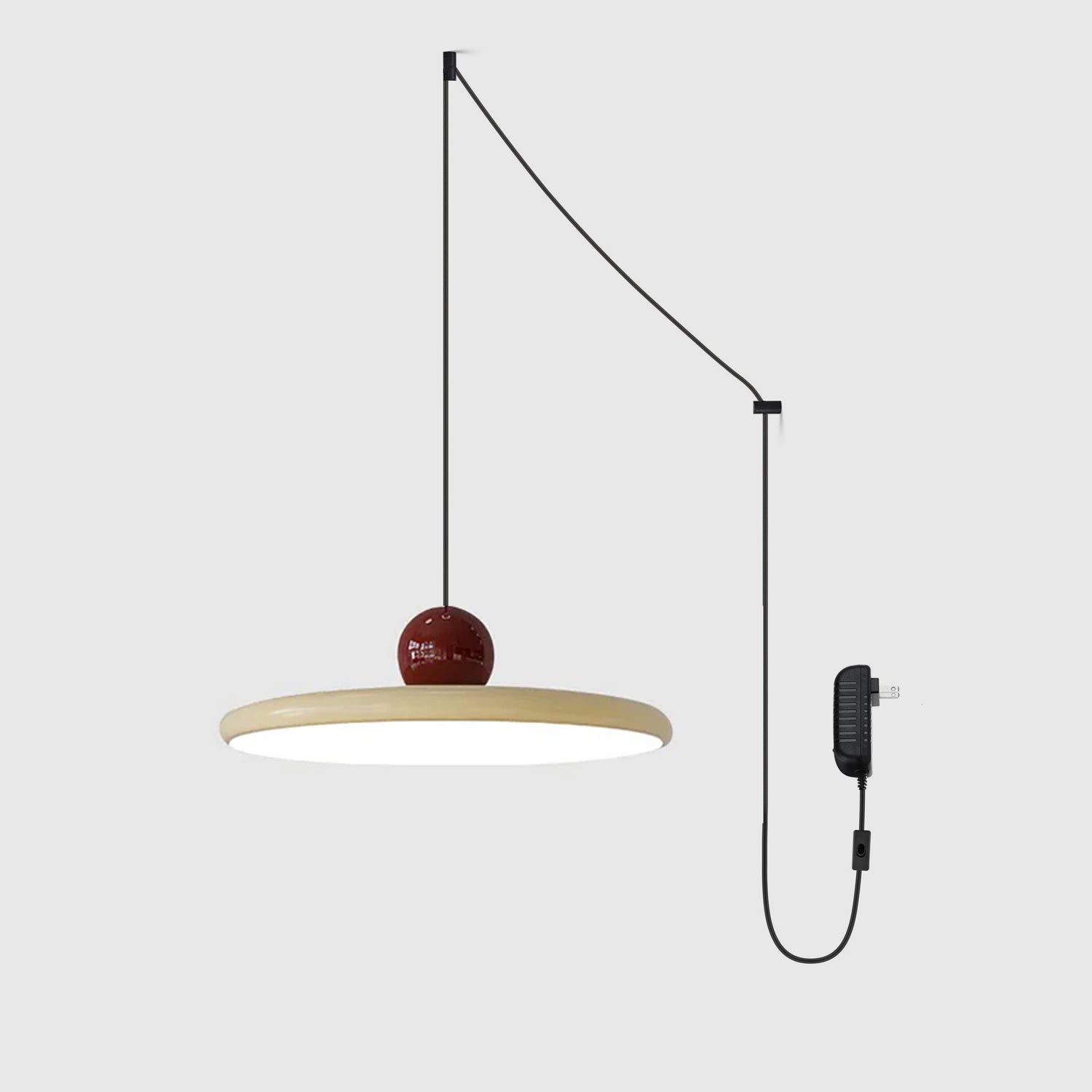 Lustra Lampe Pendante Swag Verte et Rouge - Neutralighting