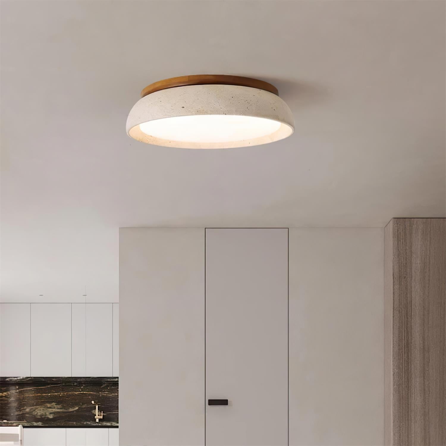 Kloris Plafonnier en pierre travertin - Neutralighting