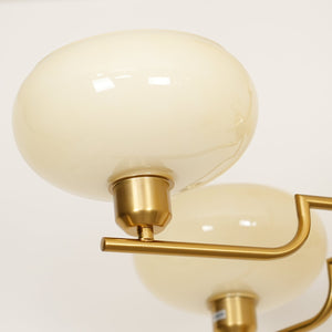 Lustra Suspension en Verre Globe Cadre en Laiton - Neutralighting