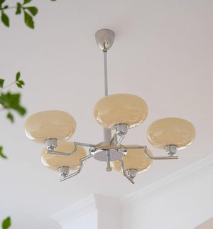Lustra Suspension en Verre Globe Cadre en Laiton - Neutralighting