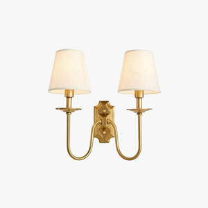 Chloe Applique Murale Vintage avec Abat-Jours en Tissu - Neutralighting
