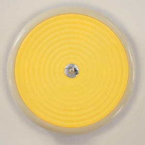 Utheara Plafonnier moderne minimaliste en verre crème ondulé - Neutralighting