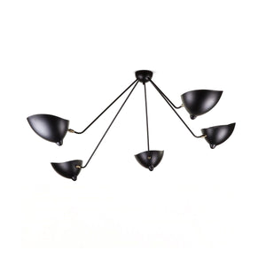 Solara Plafonnier Trois Bras Noir Sculptural - Neutralighting
