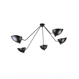 Solara Plafonnier Trois Bras Noir Sculptural - Neutralighting