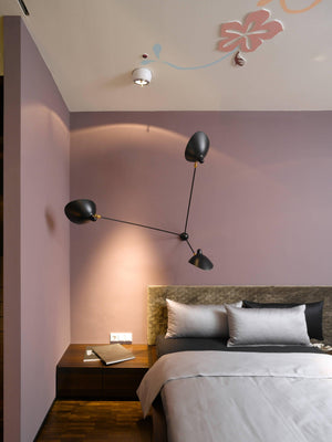Solara Plafonnier Trois Bras Noir Sculptural - Neutralighting