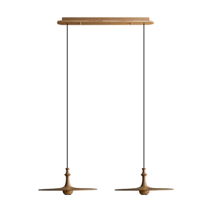 Syrinyra Suspension Sculpturale Disque Bois - Neutralighting