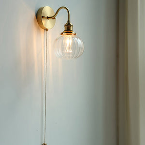 June Applique Murale Vintage en Verre - Neutralighting