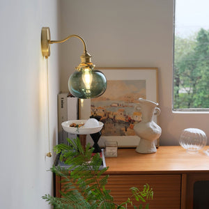 June Applique Murale Vintage en Verre - Neutralighting