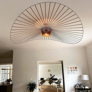 Zenro Suspension Vague Moderne. Tissu. Noir/Marron/Doré/Blanc. Salon - Neutralighting