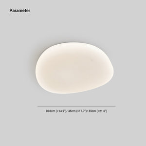 Sayu Plafonnier Galet Moderne Blanc. Salon - Neutralighting