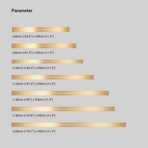Azin Applique Murale Linéaire Simple Noir/Or Salon - Neutralighting
