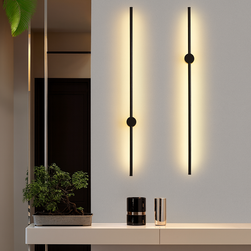 Applique Murale Linéaire Pour Une Ambiance Chaleureuse et Moderne