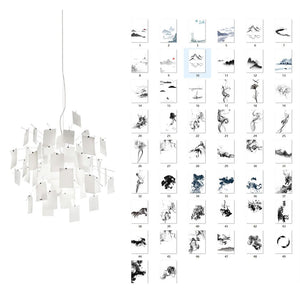 Lustra Chandelier en Papier Personnalisable Créatif - Neutralighting