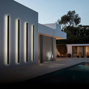 Elune Applique Murale Extérieur LED Étanche Minimaliste Métal Cour - Neutralighting