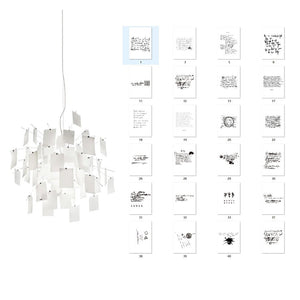 Lustra Chandelier en Papier Personnalisable Créatif - Neutralighting