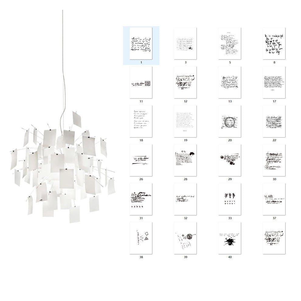 Lustra Chandelier en Papier Personnalisable Créatif - Neutralighting