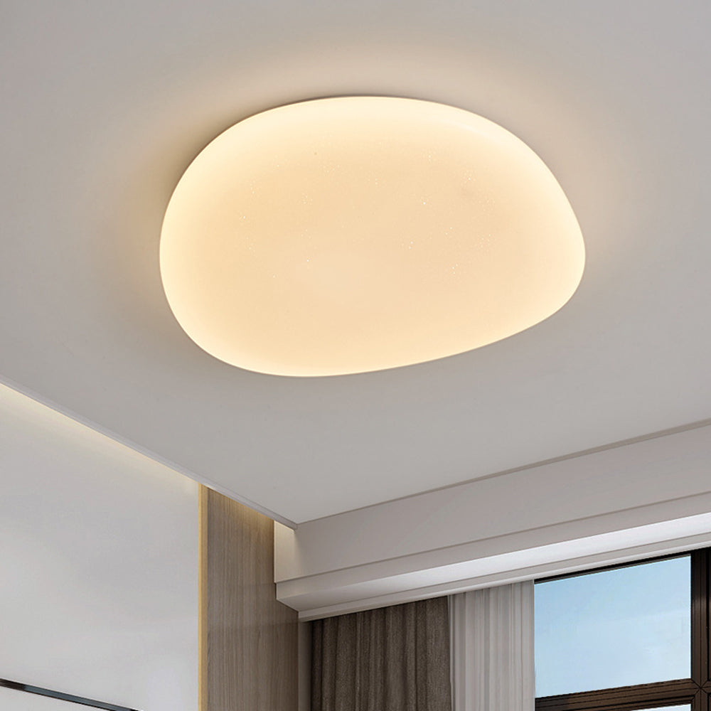 Sayu Plafonnier Galet Moderne Blanc. Salon - Neutralighting