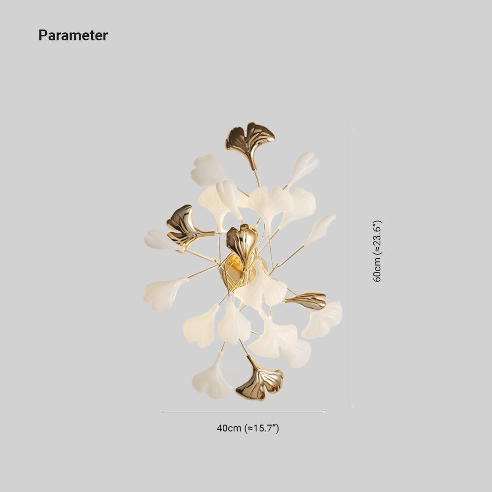 Xava Applique Murale Fleur Moderne. Céramique/Métal - Neutralighting