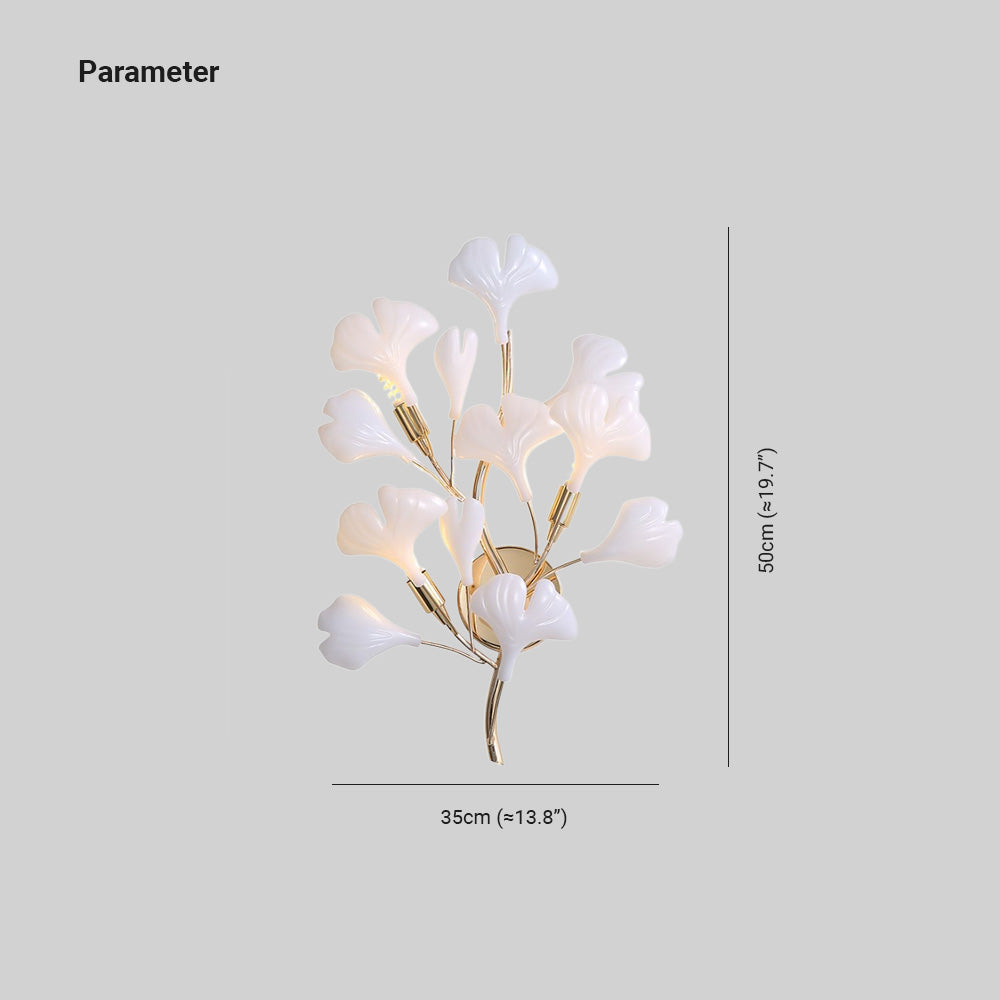 Xava Applique Murale Fleur Moderne. Céramique/Métal - Neutralighting