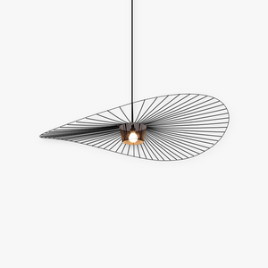 Zenro Suspension Vague Moderne. Tissu. Noir/Marron/Doré/Blanc. Salon - Neutralighting