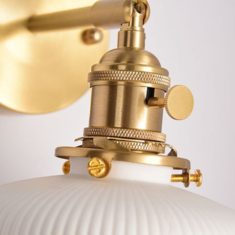 Xani Applique Murale Géométrique Vintage. Métal/Céramique. Blanc. Chambre - Neutralighting