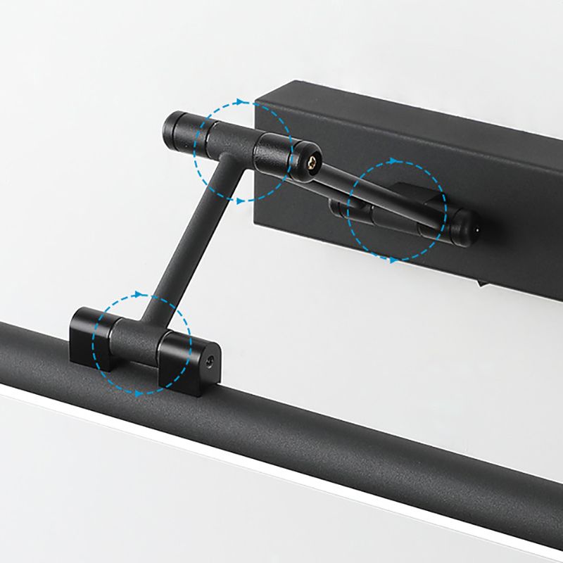 Volo Applique Murale Linéaire Réglable Simple Noir/Blanc. Chambre - Neutralighting