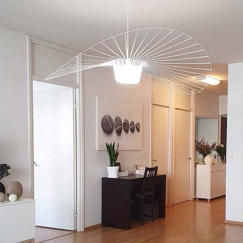 Zenro Suspension Vague Moderne. Tissu. Noir/Marron/Doré/Blanc. Salon - Neutralighting