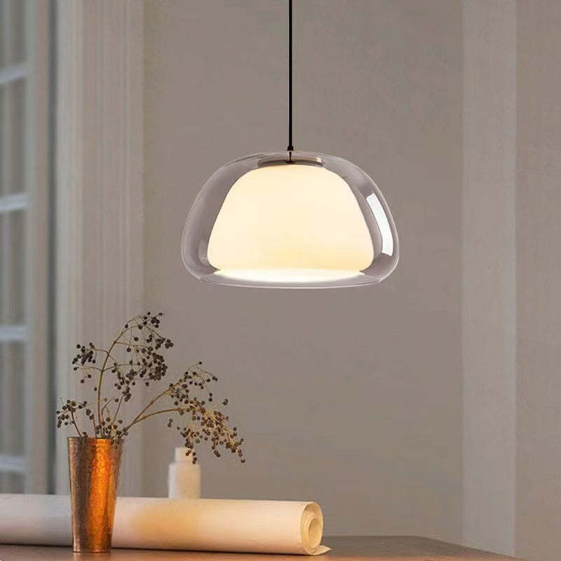 Lampe Suspendue Moderne En Verre Au Lait Pour Une Ambiance Élégante