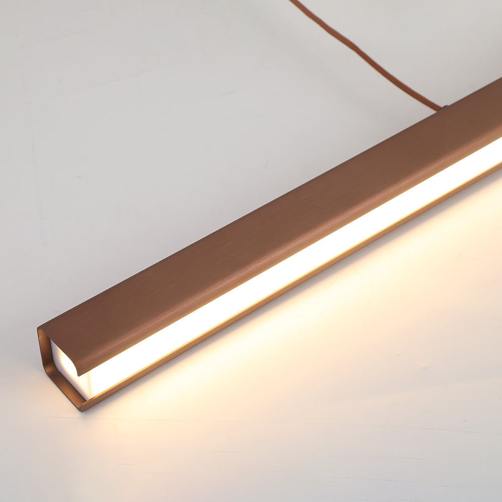 Thala Suspension Linéaire Moderne Noir/Marron Salon - Neutralighting