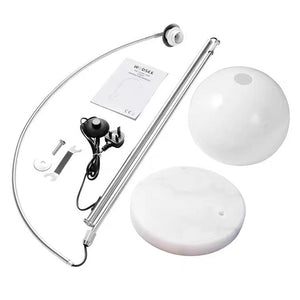 Mira Lampadaire Dôme Moderne Métal/Marbre/Acrylique Blanc/Orange Salon - Neutralighting